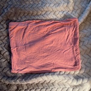 Pink cotton tube top